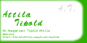 attila tipold business card